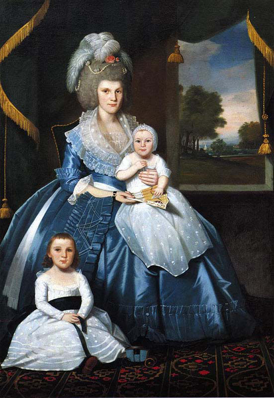 Mrs Benjamin Tallmadge and Son Henry Floyd and Daughter Maria Jones